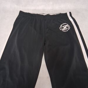 Nike Yoga Track Pants Large 12-14 Black Gray Trim Nike Athletic Association